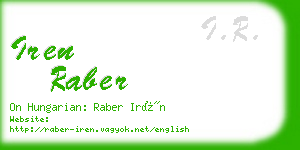 iren raber business card